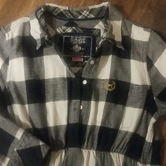 Victoria's Secret Pink Black and White Plaid Dress - Picture 3 of 8